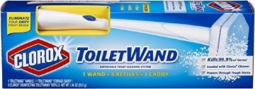 Picture of CLOROX(R) 03191 Clorox ToiletWand Disposable Toilet Cleaning System - ToiletWand, Storage Caddy and 6 Disinfecting ToiletWand Refill Heads (Package May Vary) (KT)