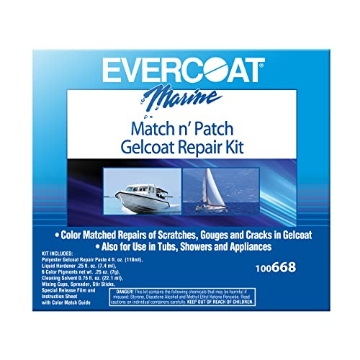 Picture of Evercoat 100668 Evercoat Marine Match N'Patch Repair Kit - Repairs Nicks, Gouges & Scratches - 1 Count (EA)