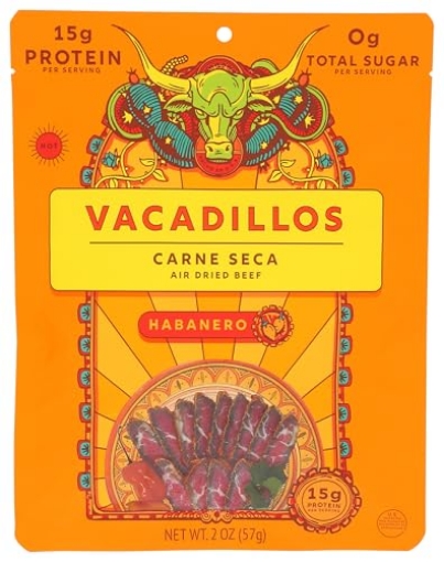Picture of STRYVE FOODS LLC 65661 Vacadillos, Carne Seca Habanero, 2 Ounce (PK-8-EA)