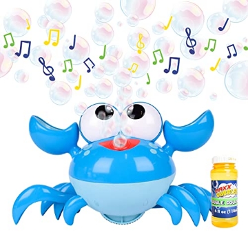 Picture of MAXX BUBBLES 320782 Maxx Bubbles Dancing Crab Bubble Machine - Moving Bubble Blower for Kids | Lights Up and Plays Music | 4oz Bottle of Bubble Solution - Sunny Days Entertainment,Blue (EA)