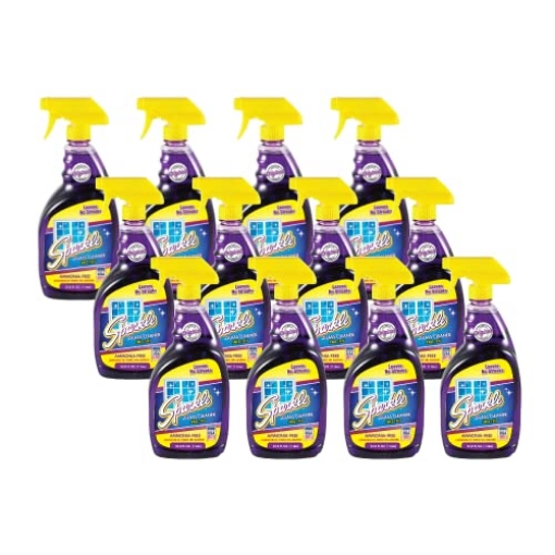 Picture of Sparkle Power, Inc 20345 Sparkle Glass Cleaner, Original Purple Formula, 33.8-Ounce Trigger Bottle (Pack of 12) (PK-12-EA)