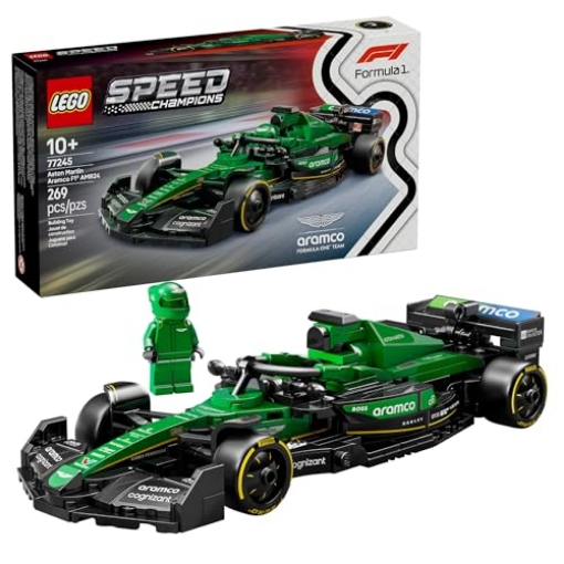 Picture of Lego 77245 LEGO Speed Champions Aston Martin Aramco F1 AMR24 Race Car Toy - Building Set for Kids, Boys & Girls, Ages 10+ - Toy Car for F1 Fans - Gift Idea for Birthday - 77245 (EA)