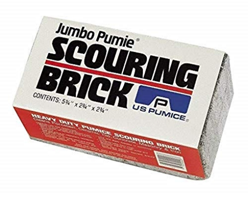 Picture of USPUMICE JPS-12 PUMIE JUMBO U.S Pumice Scouring Brick, Large Scale Heavy Duty Pumice Cleaning Brick for Flat Top Grills, Griddle Stains & Grease, Jumbo Pumice Cleaning Bar for Rust, Tiles & Pools - JPS-12 (Pack of 1) (EA)