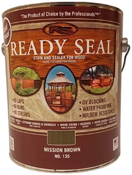 Picture of READY SEAL INC 135 Ready Seal Goof Proof Semi-Transparent Mission Brown Oil-Based Wood Stain and Sealer 1 Gal. (PK-4-EA)