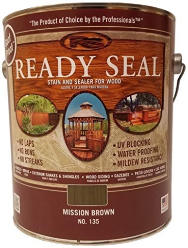 Picture of READY SEAL INC 135 Ready Seal Goof Proof Semi-Transparent Mission Brown Oil-Based Wood Stain and Sealer 1 Gal. (PK-4-EA)