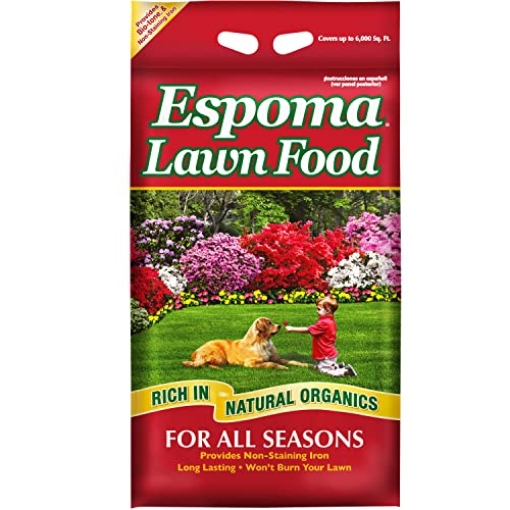 Picture of Espoma Company - Naturals ELF20 Espoma Lawn Food for All Seasons. Rich in Natural Organics 15-0-5 Analysis; 20 lbs. Covers up to 6,000 Square feet. Bio-Tone Formula with Slow Release Nitrogen and Non-Staining Iron. (EA)