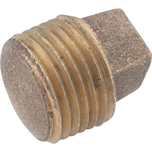 Picture of Andersen 738114-04 Red Brass Threaded Solid Pipe Brass Plug (EA)