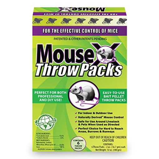 Picture of MOUSEX 620206 MouseX Throw Packs- for All Species of Rats Mice Safe Around Pets (EA)
