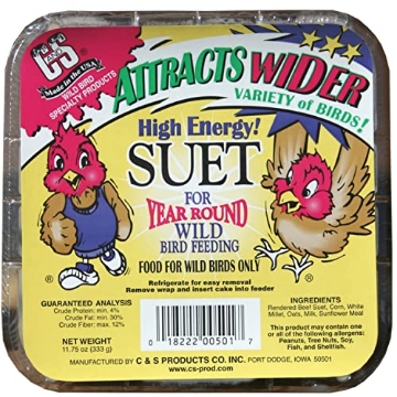 Picture of C&S PRODUCTS 100214563 C&S High Energy Suet Treat 11.75 Ounces, 12 Pack (PK-12-EA)