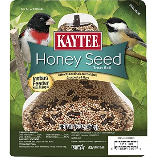 Picture of KAYTEE PRODUCTS INC. 100063940 Kaytee Honey Seed Treat Bell, 1-Pound (EA)