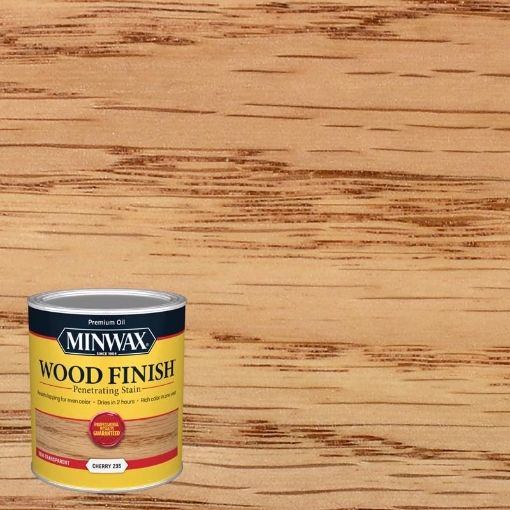 Picture of Minwax 70009444 Minwax Wood Finish Semi-Transparent Cherry Oil-Based Oil Stain 1 qt. (PK-4-EA)