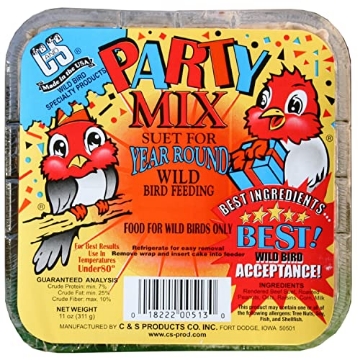 Picture of C&S PRODUCTS 100214250 C&S Party Mix Suet, 11-Ounce (PK-8-EA)