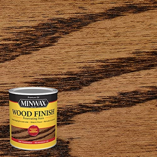 Picture of Minwax 70007444 Minwax 70007 1 Quart Red Mahogany Wood Finish Interior Wood Stain (PK-4-EA)