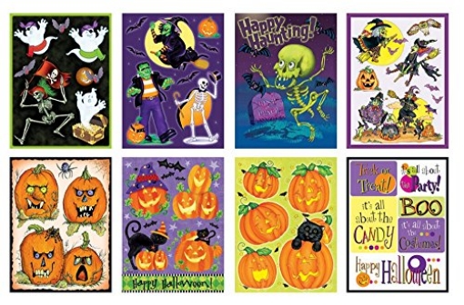 Picture of IG DESIGN GROUP AMERICAS INC IG128288 Impact Innovations Cling Assortment Halloween Decoration 17 in. H x 12 in. W 48 pc. (PK-48-EA)