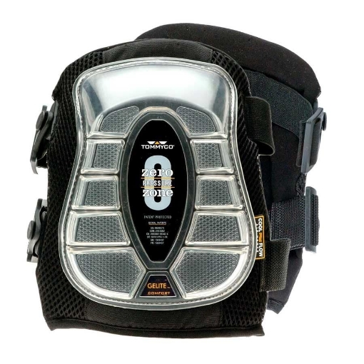 Picture of TOMMYCO KNEEPADS, INC. 40032 TOMMYCO GELite 6 in. L x 3.5 in. W Flat Terrain Pro Gel Knee Pads Black Non-Marring Breathable - Case of: 44 (PK-4-EA)