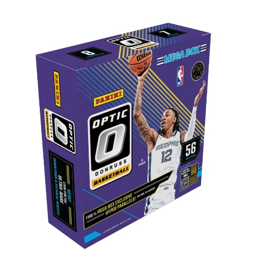 Picture of 2024-25 DONRUSS OPTIC NBA 2-18007-20 2024–25 Panini Donruss Optic Basketball Mega Box – Retail Exclusive Parallels & Inserts – NBA Trading Cards – Sealed Mega Box (EA)
