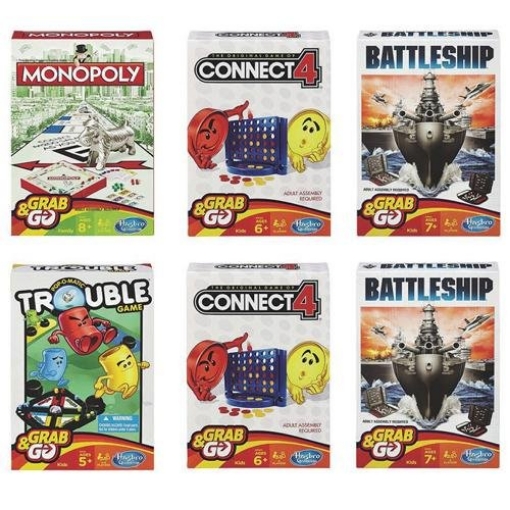 Picture of Hasbro HSBB1004 Grab & Go Game Assortmen (PK-6-EA)