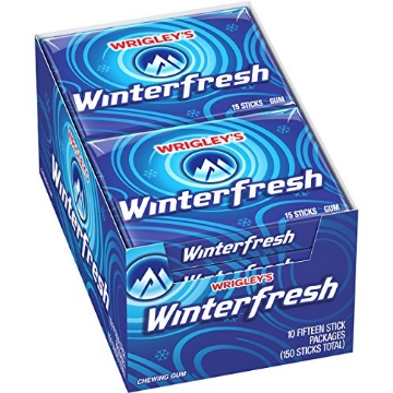 Picture of Wrigleys 29638 WRIGLEY'S Winterfresh Chewing Gum Bulk Pack, 15 Stick (Pack of 10) (PK-10-EA)