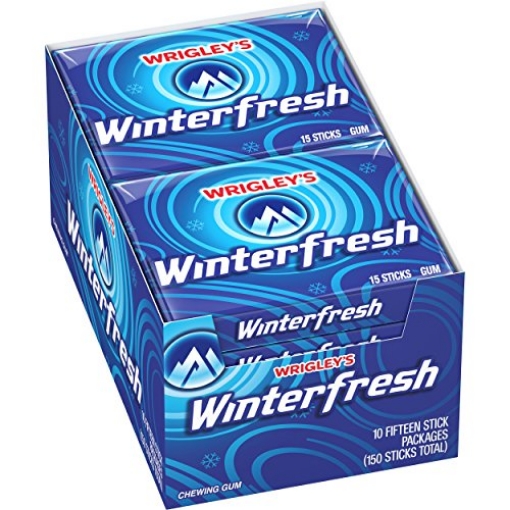 Picture of Wrigleys 29638 WRIGLEY'S Winterfresh Chewing Gum Bulk Pack, 15 Stick (Pack of 10) (PK-10-EA)