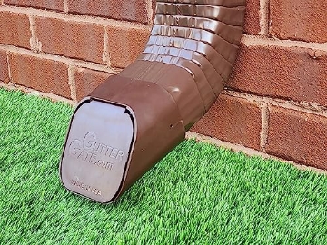 Picture of GUTTERGATE INC GG2X3A-BROWN GutterGate 2"x3" Type-A Brown Gutter Downspout Extension Accessory (EA)