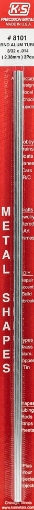 Picture of K&S 8101 K&S Precision Metals Round Aluminum Tube 8101 - 3/32" OD x 0.014" Wall x 12" Long - DIY Crafts, Model Building, Home Projects, Made in USA - 3 Tubes (EA)