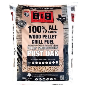 Picture of B&B 20 LB. POST OAK SMOKING PELLETS B00108 Smoker Pellets in Post Oak by B&B Charcoal (EA)