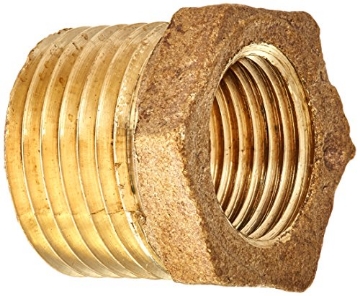 Picture of Andersen 738110-0806 ANDERSON METALS CORP 738110-0806 1/2" x 3/8", Rough Brass, Hex Reducing Bushing (EA)