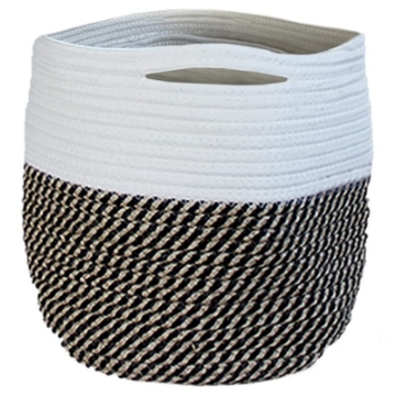 Picture of Bloem, Lcc. BBZ12 Bloem 12 in. D Fabric BloemBagz Planter Bag Black/White (EA)