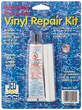 Picture of Jed Pool Tools 35-242 JED Pool Tools 35-242 Pool Liner Repair Kit, 1 Oz. Tube, 42 Sq. in. Patch (EA)
