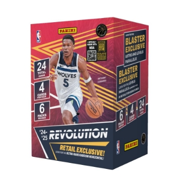 Picture of 2024-25 PANINI 2-17857-20 2024–25 Panini Revolution NBA Basketball Blaster Box – Official NBA Trading Cards – Includes Blaster-Exclusive Parallels, Inserts & Rookie Cards – Panini Retail Edition (EA)
