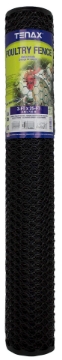 Picture of TENAX CORPORATION 72120546 Tenax 72120546 Hex Poultry Fence, 3' x 25' Black (EA)