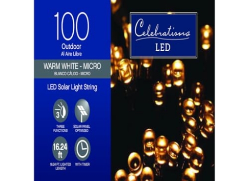 Picture of Celebrations X170331-88-W CELEBRATIONS Solar Led Mini Ww 400ct (EA)