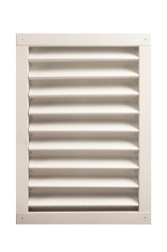 Picture of LL BUILDING PRODUCTS DA1424W GAF Master Flow 14 in. x 24 in. Aluminum Wall Louver Static Vent – Durable One-Piece Construction, White Finish, for Attic Intake/Exhaust, Flush or Recessed Installation - DA1424W (EA)