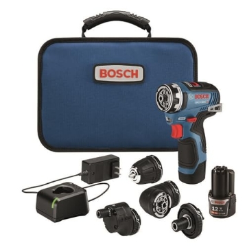 Picture of BOSCH SECURITY SYSTEMS, INC GSR12V-300FCB22 Bosch GSR12V-300FCB22 12V Max Drill/Driver with 5-In-1 Flexiclick® System with (2) 2.0 Ah Batteries (EA)