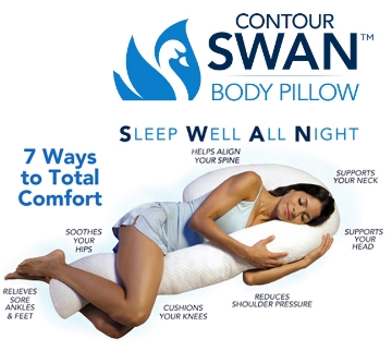 Picture of AS SEEN ON TV 30820RTM Contour BODY PILLOW HOME WHITE (EA)